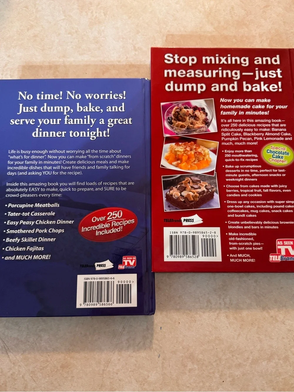 Quick & Easy Dump Dinners and Dump Cakes - Cookbook Set